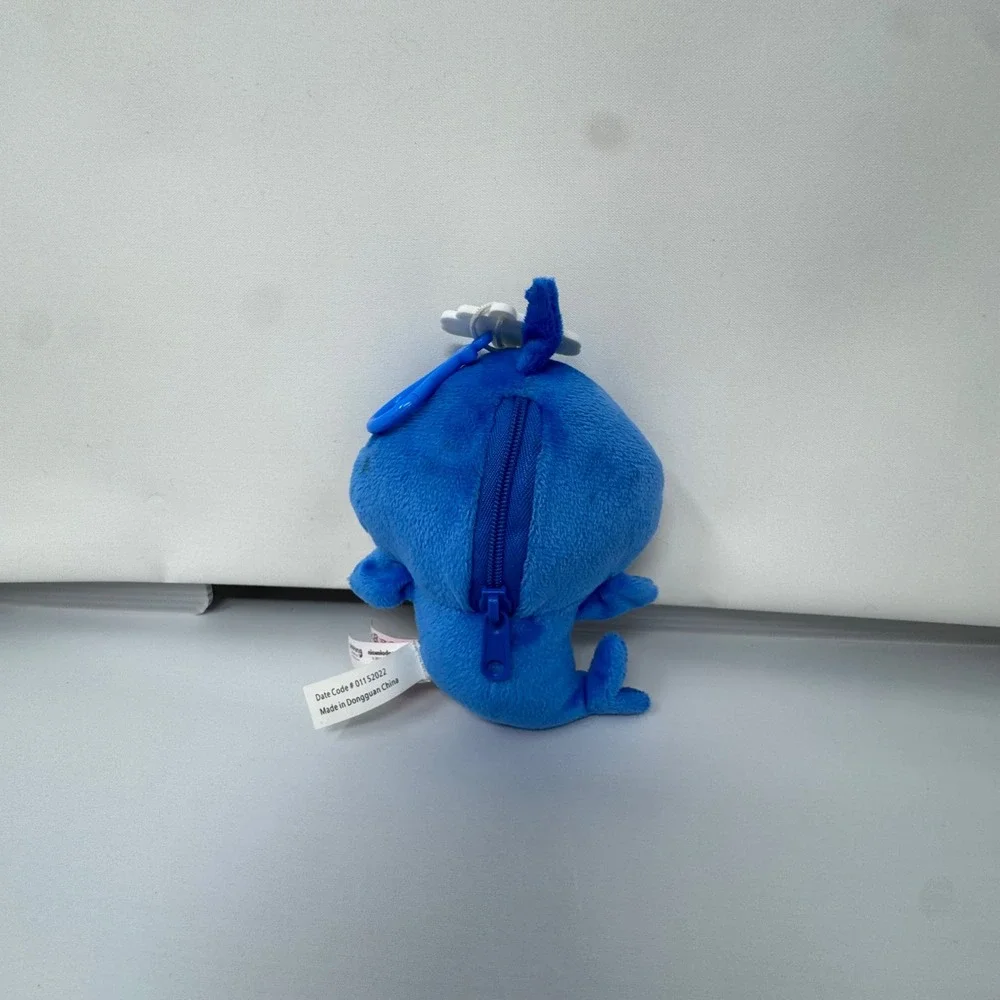 Pinkfong Baby Shark Daddy Shark Plush Coin Purse Backpack‎ Clip Blue 5 inch